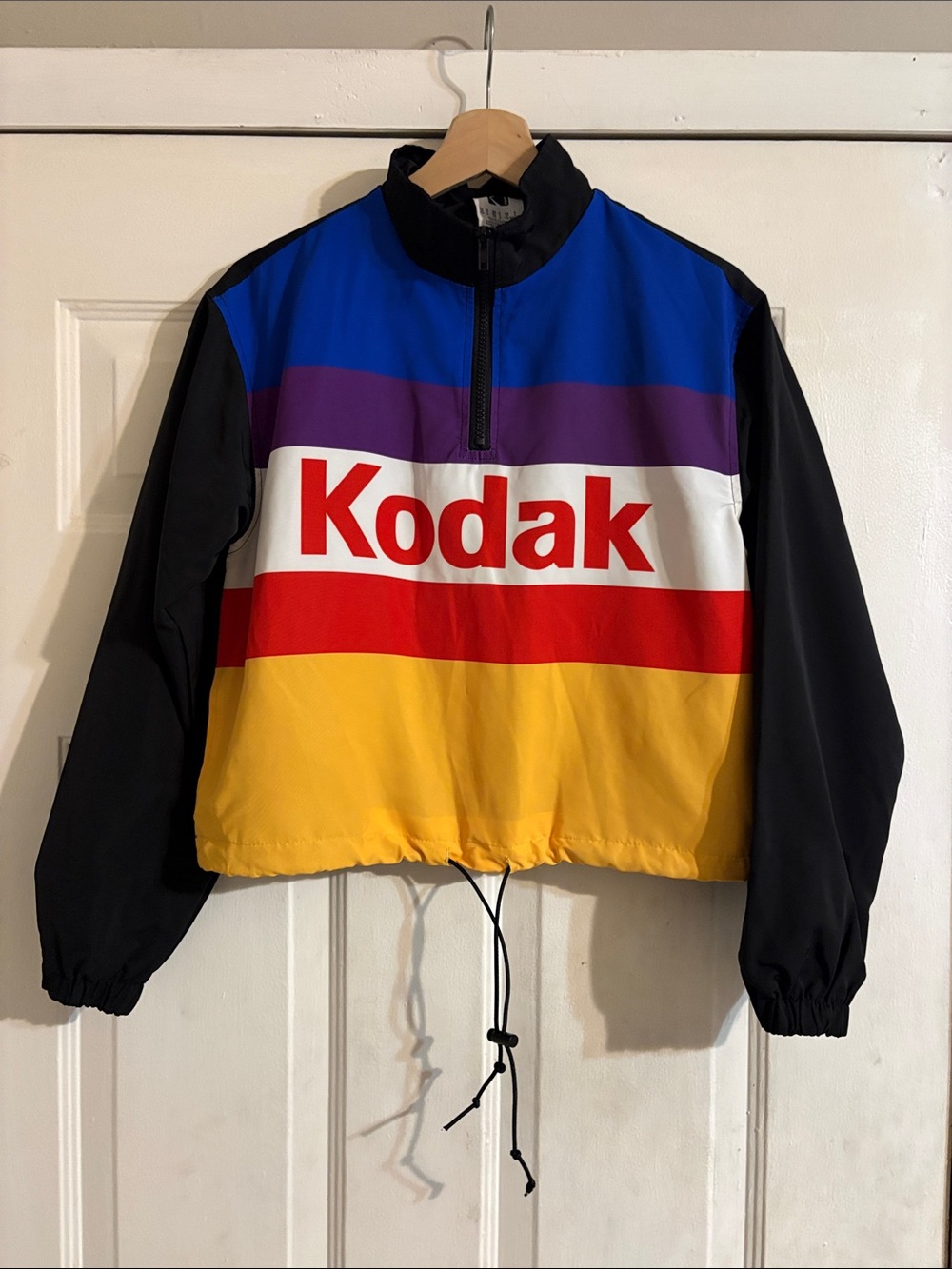 Kodak Colorblock Windbreaker Jacket in Yellow, Blue, Purple & Red